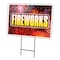 Signmission Fireworks1 Yard Sign & Stake outdoor plastic coroplast window, C-1216 Fireworks1 C-1216 Fireworks1 - alternate 1